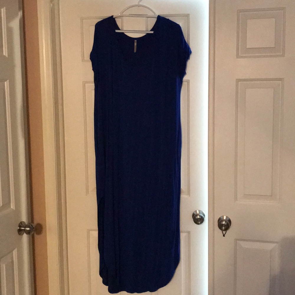 Royal blue maxi dress